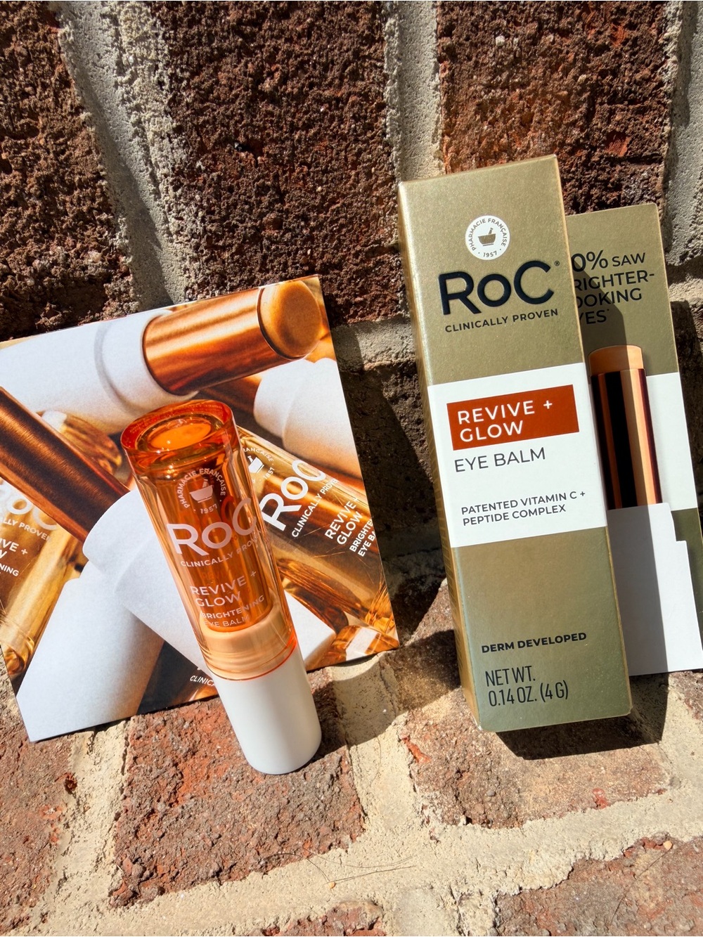 RoC Revive + Glow Eye Balm — Radiant Orange Tube